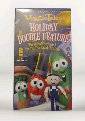VeggieTales Holiday Double Feature VHS Big Idea 2004 New Sealed - Image 1 of 4