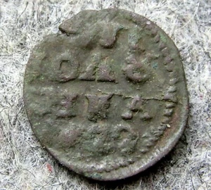 RUSSIA Pyotr I 1720 or 1722 POLUSHKA - 1/4 KOPEK, SMALL COPPER - Picture 1 of 4
