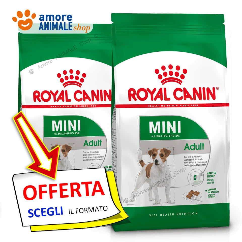 Royal Canin Dog → Adult MINI - 800 gr / 2 / 4 / 8 kg - Crocchette Cane, Cani - Imagen 1 de 1