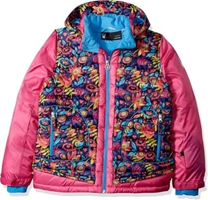Spyder Girls Nora Hooded Down Jacket Ski Snowboarding Jacket Size L (14/16 Kids) - Picture 1 of 5