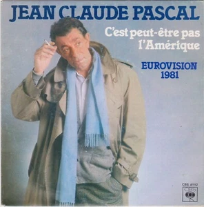 JEAN-CLAUDE PASCAL C'EST PEUT-ETRE PAS L'AMERIQUE FRENCH 45 SINGLE - Imagen 1 de 1