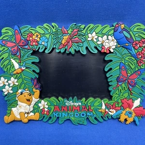 Disney Parks Animal Kingdom Picture Frame Winnie The Pooh 6x4in Safari Tropical - Picture 1 of 11