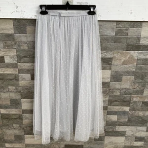 Needle & thread tulle maxi skirt embroidered lace Size US 0 Waist 25-26" - Picture 1 of 10