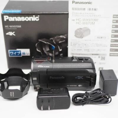 Panasonic PANASONIC HC-WX970M-K Video Camera Wipe Take Camcorder see photo - Image 1 of 4