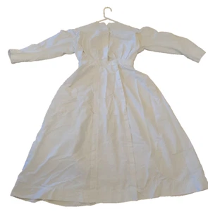Women La Mode Antique Vintage White Dress Button Up Pleats See Description - Picture 1 of 9