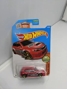 2012 Hot Wheels New Models Red Subaru WRX STI - Redline 5 Spoke Wheel Variation - Picture 1 of 7