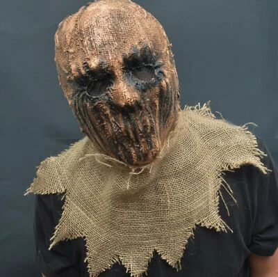 Halloween Scarecrow Mask Costume Latex Realistic Mask Scary Adult Men's - Image 1 of 4