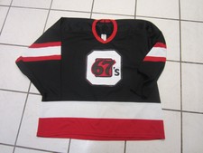 VINTAGE REPLICA OTTAWA 67s OHL JR A HOCKEY BLACK JERSEY