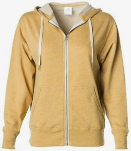 Men's Sweat Shirt Zip up Hoodie- INDEPENDENT TRADING CO- French Terry NEW . - Picture 1 of 5