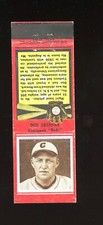 1934 Diamond Match Co. Matchbook Cover Silver Border Baseball Don Brennan VG/EX