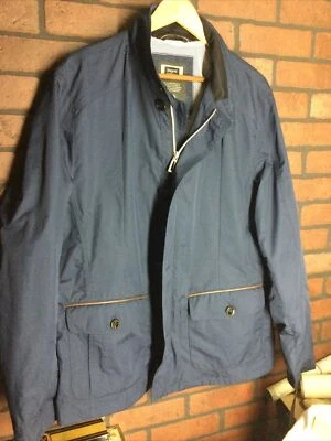 New With Tags Mens Size 42 Bugatti Blue Rain Coat Jacket - Image 1 of 4