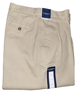 Sonoma Life + Style Adjustable Waist Khaki Pants Boys Size 16R Beige  - Picture 1 of 12