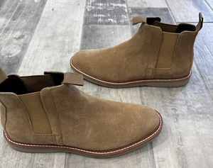 NORDSTROM BP Herren Wildleder Camel Sand Chelsea Boots Botines. Gr. 8M - Bild 1 von 8