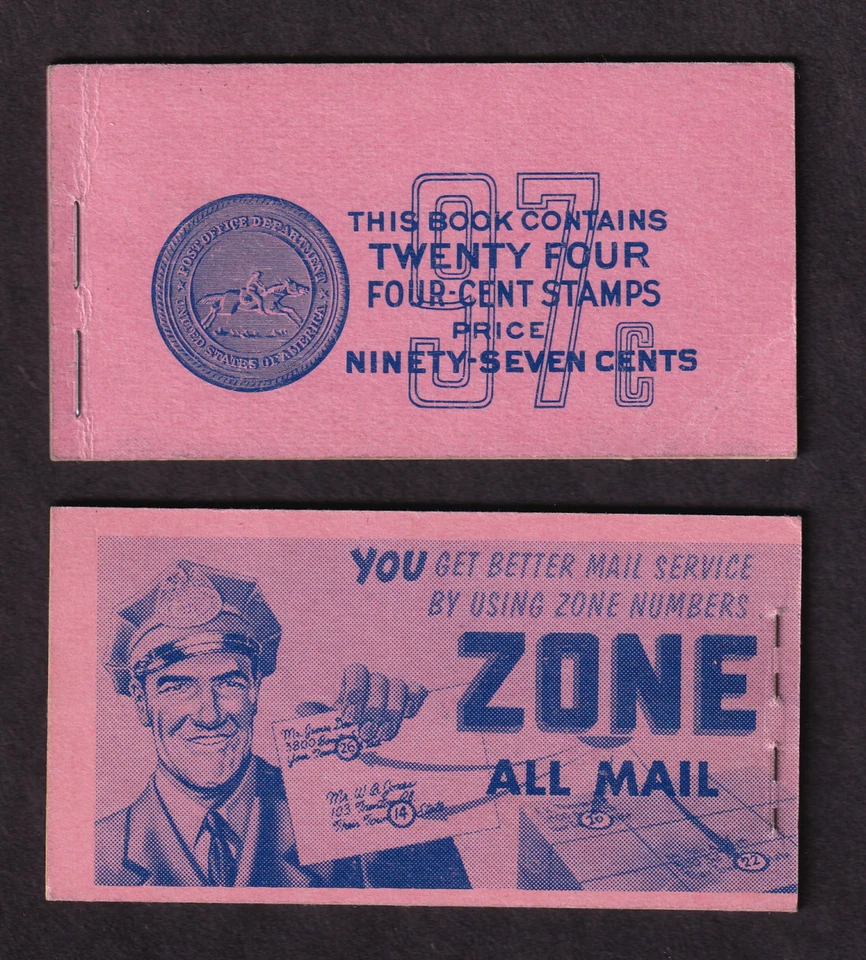 1958 Lincoln 4c BK109 (4 panes Sc 1036b) untagged MNH Type Vc complete - Image 1 of 1