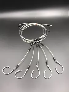DEEP DROP RIG Snapper Rig Mustad Ganchos Vermillion Ojos Amarillos Pesca inferior - Imagen 1 de 9