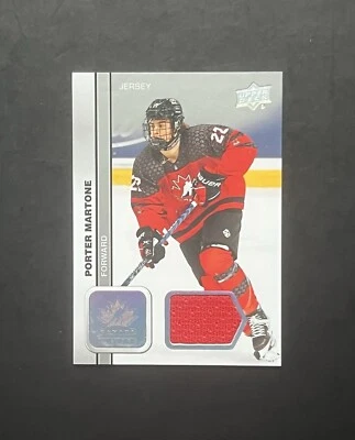 Porter Martone Game Worn Jersey Parallel #29 - Pre Young Guns - 2023 Team Canada - Image 1 of 2
