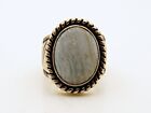 Sterling Silver Carolyn Pollack Relios Blue Lace Agate Ring