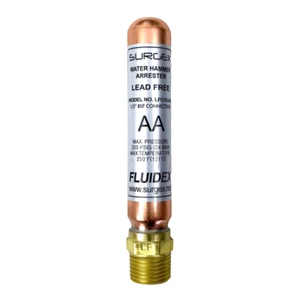 SURGEx Water Hammer Arrestor, LEAD FREE, (BSP) - Picture 1 of 5