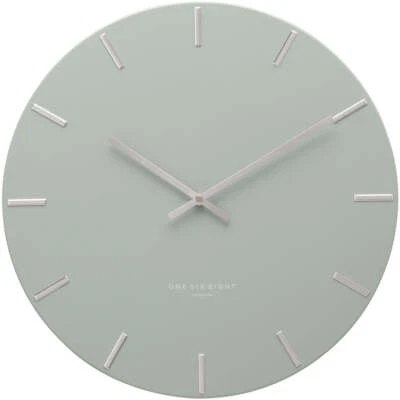 One Six Eight London Luca Wall Clock, Sage Green, 40cm - image 1 of 2