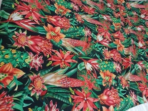 Mantel estampado algodón tropical 50" x 109" de colección - Imagen 1 de 5