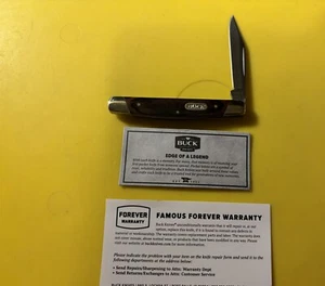 Buck Pocket Knife #379 Brown Wood WO/Package 2”Blade 3”Closed Forever Warranty - Picture 1 of 8