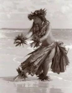 Kim Taylor Reece "O Ke Kai" 11 X 14 Double Matted Hawaiian Hula Print - New - Picture 1 of 2