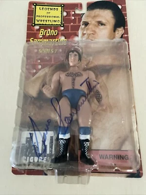 Leyendas de la Lucha Profesional Bruno Sammartino Fig. Serie 7 Autógrafos OFERTA Foto 1 de 4