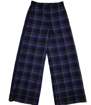 Ralph Lauren Púrpura Etiqueta Alana Pierna Ancha Esmoquin Rayas Pantalones Lana Pasarela Mujer 6 Foto 1 de 4