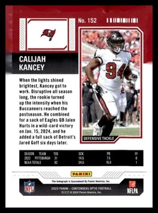 2023 Panini Contenders Optic Football Calijah Kancey RC Ticket Auto - Picture 1 of 2