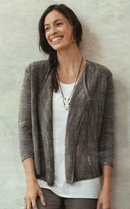 NWT J. Jill Pure Jill Womens Dipped Open Front Cardigan Sweater XS MSRP $89 NEW - Picture 1 of 11