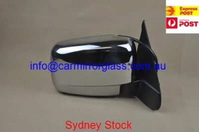 NEW DOOR MIRROR FOR FORD COURIER 1999-2006 (RIGHT SIDE, CHROME, ELECTRIC) - image 1 of 3