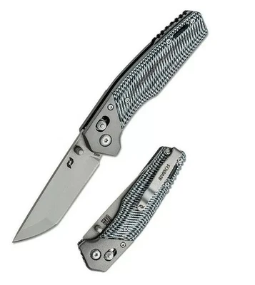 Cuchillo Plegable Pivote Schrade Krux 3.5 CPM S35VN Hoja de Acero Negro/Gris Mango G10 Foto 1 de 4