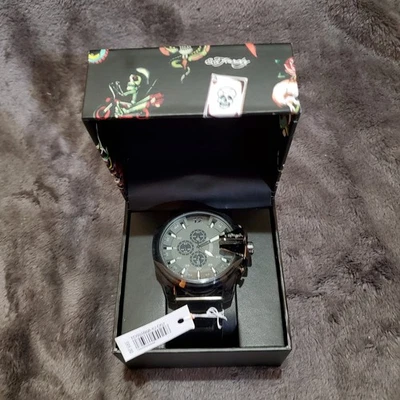 Reloj Ed Hardy Hombre Con Correa Ajustable Nuevo Con Etiquetas Foto 1 de 4