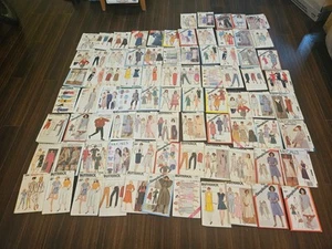 Lote de 77 patrones de costura sin cortar talla 14 - 16 Butterick McCall años 70 - modernos - Imagen 1 de 2