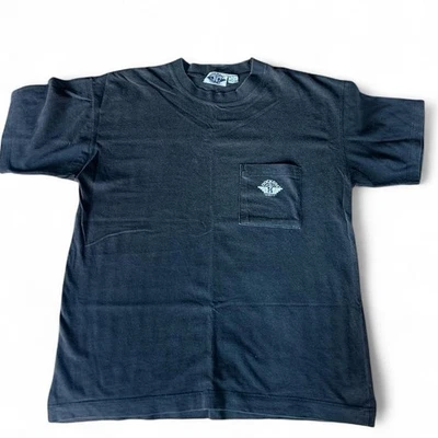 Vintage 90s  Men’s Dockers Black Faded Short Sleeve With Pocket Size L - Image 1 of 3