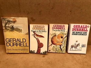 Gerald Durrell books x4 - My Family and Other Animals, Beasts, Vintage Penguin - Picture 1 of 3