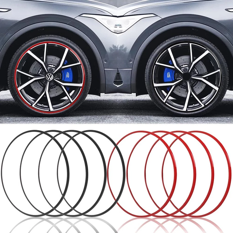 Protector de llanta de aluminio de 18"/19"/20" 4 piezas protector de anillo de neumático para Volkswagen SUV Foto 1 de 4