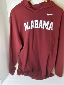 Nike Alabama Crimson Tide Dry Long Sleeve Dri Dit Shirt Men's LG Red 908356 - Picture 1 of 4