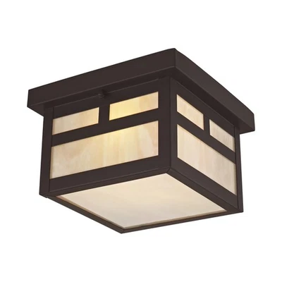Livex Lighting - Montclair Mission - 1 Light Outdoor Flush Mount in Craftsman - Image 1 of 4