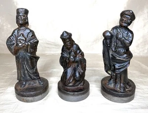 Retired Jan Barboglio Cast Iron 3 Three Wise Men Christmas Nativity Figures - Picture 1 of 10