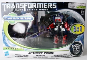 TRANSFORMERS DARK OF THE MOON CYBERVERSE OPTIMUS PRIME BATTLE BASIS 2011 NEW ! - Picture 1 of 7
