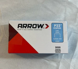 Lot of 72 Arrow #224 1/4" Staples for P22 Plier Stapler 5,050/Box Heavy Duty - Picture 1 of 5