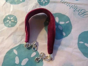 Brighton Burgunderrot JB583B Samt Bettelarmbänder für Charms RT $28 Neu mit Etikett - Bild 1 von 1