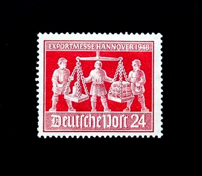 Sello ALEMANIA - 1944 Segunda Guerra Mundial Militar Hannover Export Fair Trizone MNH r52🔥 Foto 1 de 2