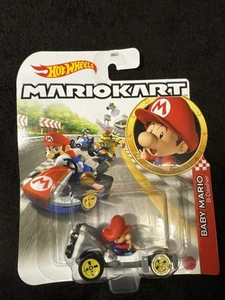 Hot Wheels Mario Kart Baby Mario B- Dasher Mattel 3+ - Imagen 1 de 2