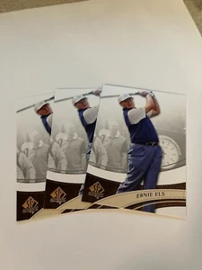 2013 SP Authentic Golf Card #33 Ernie Els "3-card lot" - Picture 1 of 2