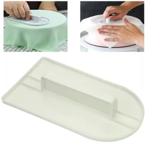 Cake Decorating Smoother Icing Fondant Edge Cheese Butter Scraper Pastry Baking - Picture 1 of 6