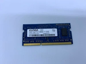 1x2GB ELPIDA 1Rx8 EBJ20UF8BDU0-GN-F Notebook Memory DDR3 RAM PC3-12800S - Imagen 1 de 2