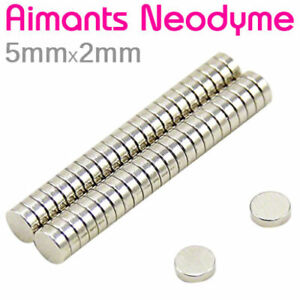 Lot Mini Aimant Neodyme Neodymium Magnets Disque Rond Fort Puissant 5mm X 2mm