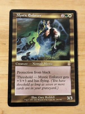 Magic the Gathering MTG Mystic Enforcer Odyssey 290/350 Regular Rare - Image 1 of 4